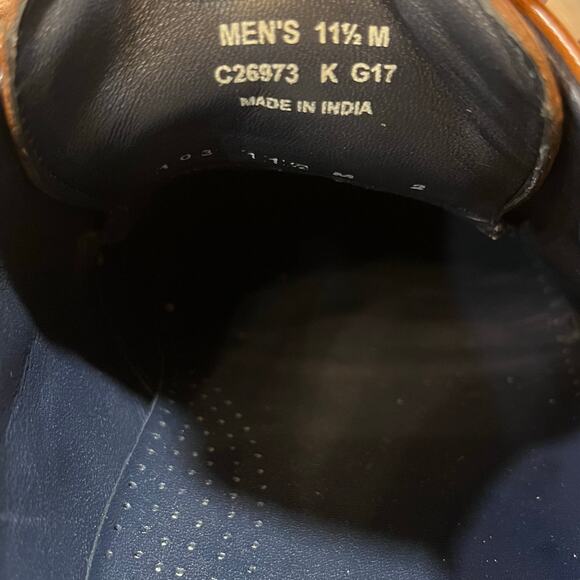 Cole Haan Hartsfield Plain Toe Leather Oxford Dress Shoes C26973 Tan 11.5M - Picture 6 of 7